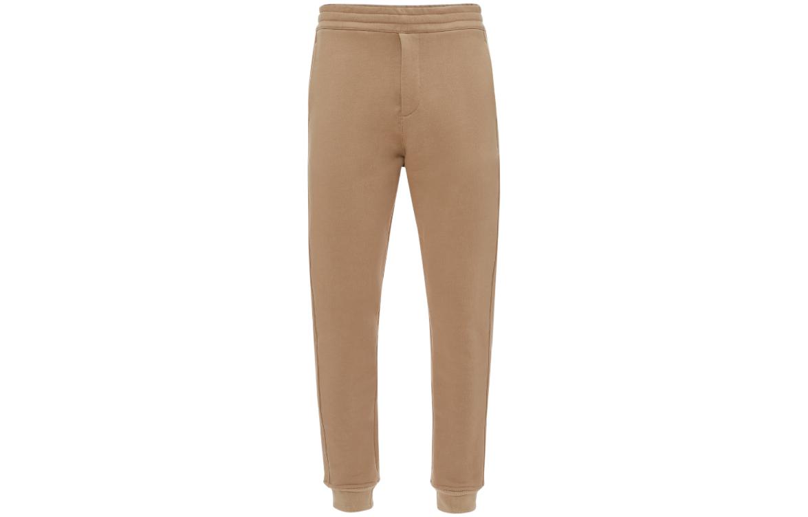 Alexander McQueen FW22  Beige Solid Color Elastic Waist Jogger Pants 727811-QUX63-9502