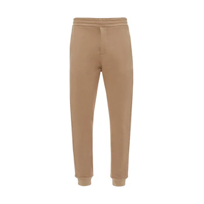 Alexander McQueen FW22 Beige Solid Color Elastic Waist Jogger Pants 727811-QUX63-9502