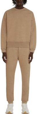 Alexander McQueen FW22 米色純色彈性腰圍休閒長褲 727811-QUX63-9502 Lookbook Alexander McQueen FW22 米色純色彈性腰圍休閒長褲 727811-QUX63-9502