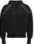 Order Alexander McQueen FW22 Hoodie Hitam dengan Rincian Metal Eyelet. 727302-QUX63-1000