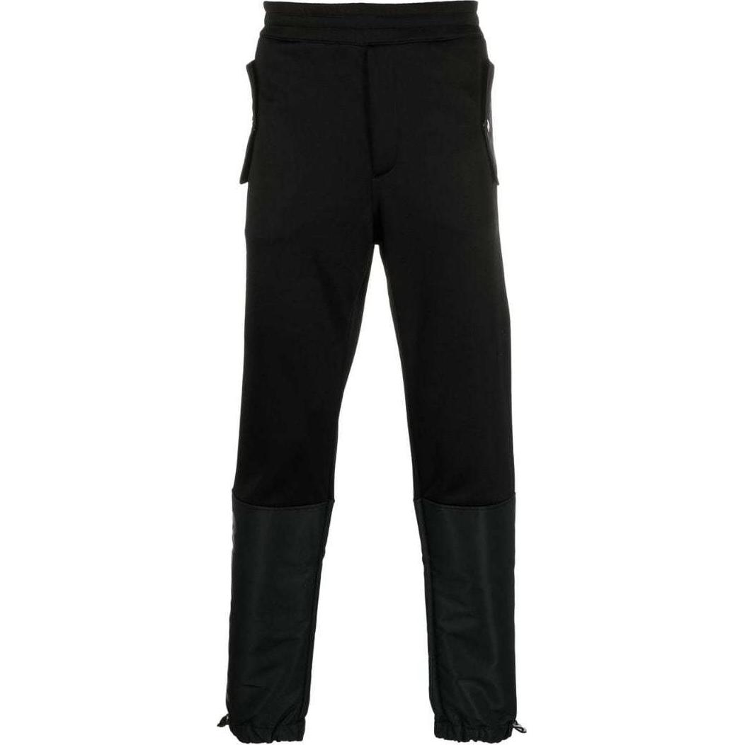 Alexander McQueen FW22  Black Knit Jogger Pants Tapered Athletic Trousers. 701304QTX531000