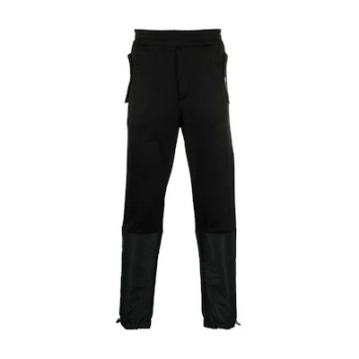 Alexander McQueen FW22 Black Knit Jogger Pants Tapered Athletic Trousers. 701304QTX531000