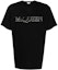 Order Alexander McQueen Baju-T Hitam Logo Cetak Lengan Pendek FW22 649876-QTZ56-0901