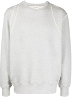 Alexander McQueen FW22 Light Grey Stitch Detailed Crewneck Sweatshirt 701762QTX431401 Alexander McQueen FW22 Light Grey Stitch Detailed Crewneck Sweatshirt 701762QTX431401