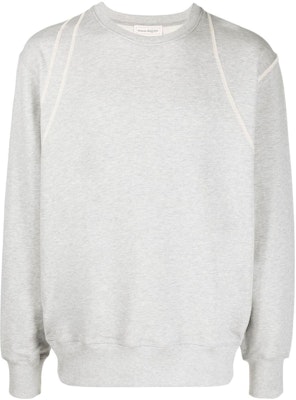 알렉산더 맥퀸 FW22 라이트 그레이 스티치 디테일 크루넥 스웻셔츠 701762QTX431401 Buy 알렉산더 맥퀸 FW22 라이트 그레이 스티치 디테일 크루넥 스웻셔츠 701762QTX431401