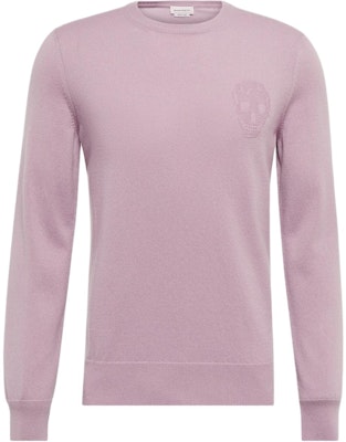 Alexander McQueen FW22 Light Purple Crewneck Cashmere Sweater. 684310-Q1JCP-5953 Buy Alexander McQueen FW22 Light Purple Crewneck Cashmere Sweater. 684310-Q1JCP-5953