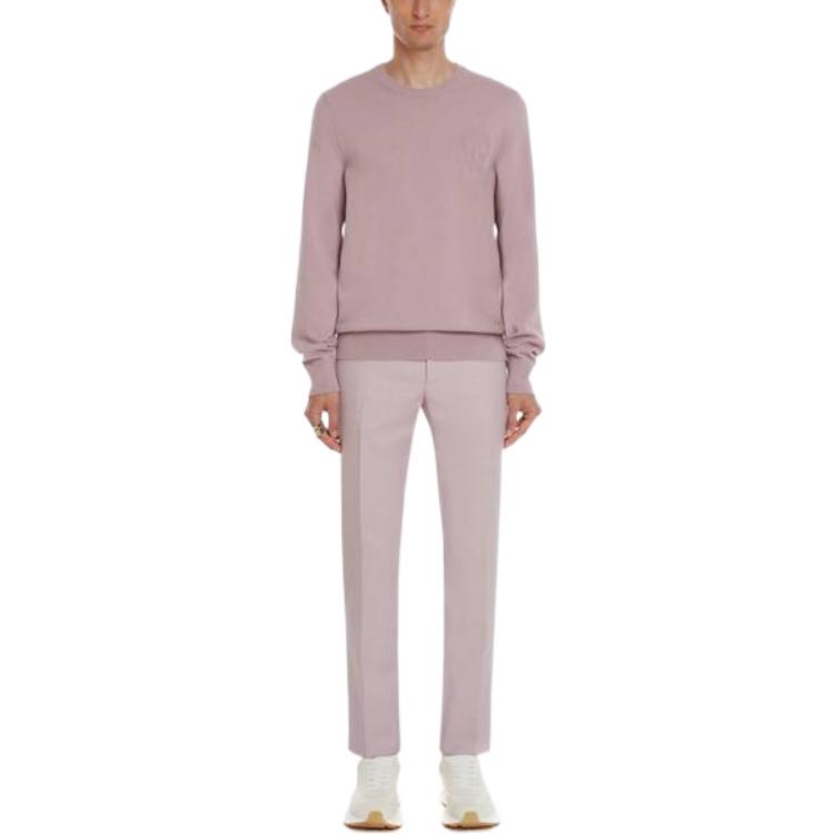 Lookbook Alexander McQueen FW22  Light Purple Crewneck Cashmere Sweater. 684310-Q1JCP-5953