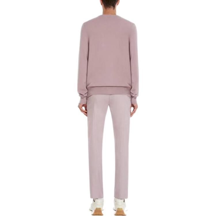 Shop Alexander McQueen FW22  Light Purple Crewneck Cashmere Sweater. 684310-Q1JCP-5953