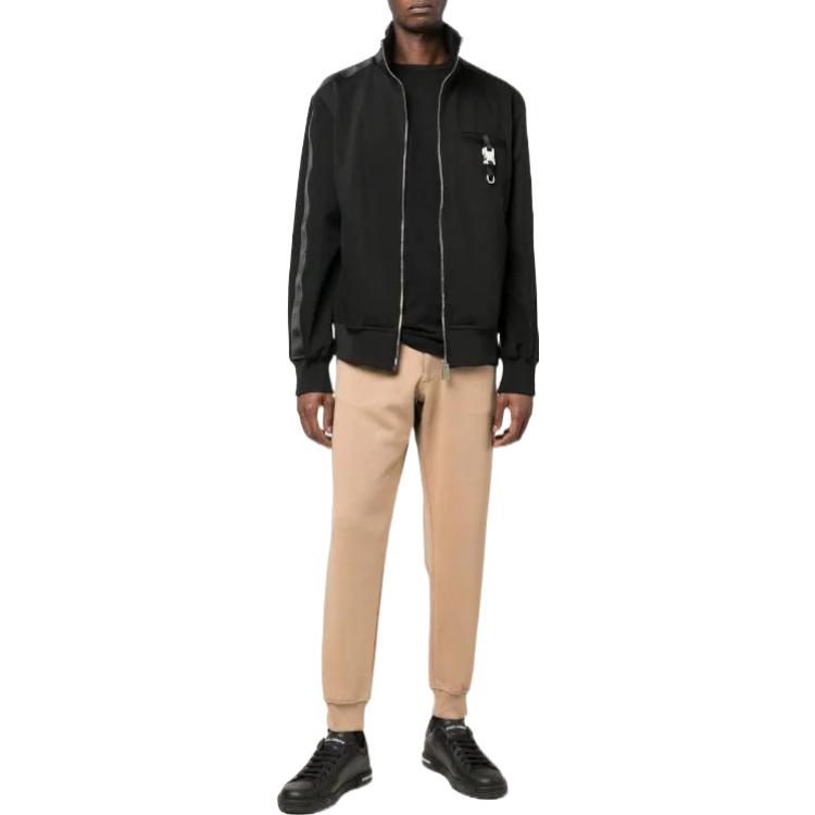 Lookbook 알렉산더 맥퀸 FW22 로고 트림 엘라스틱 니트 조거 팬츠 카멜 브라운 705012-QTX75-0906