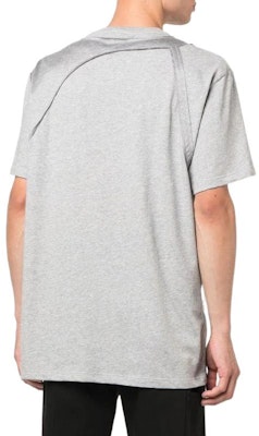 アレキサンダー・マックイーン FW22 ラグラン半袖Tシャツ グレー リラックスフィット 639972QTX041-401 Purchase アレキサンダー・マックイーン FW22 ラグラン半袖Tシャツ グレー リラックスフィット 639972QTX041-401