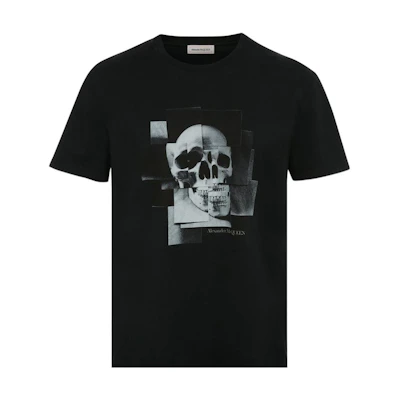 Alexander McQueen FW22 Skull Graphic Black T-Shirt 704988-QTZ09-0901