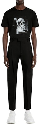 亚历山大·麦昆 FW22 黑色骷髅图案T恤 704988-QTZ09-0901 Lookbook 亚历山大·麦昆 FW22 黑色骷髅图案T恤 704988-QTZ09-0901