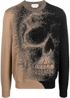 Alexander McQueen FW22 Skull Intarsia Knit Wool Sweater Beige 705985-Q1XFA-2074 Alexander McQueen FW22 Skull Intarsia Knit Wool Sweater Beige 705985-Q1XFA-2074
