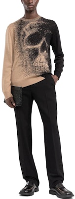 알렉산더 맥퀸 FW22 스컬 인타르시아 니트 울 스웨터 베이지 705985-Q1XFA-2074 Lookbook 알렉산더 맥퀸 FW22 스컬 인타르시아 니트 울 스웨터 베이지 705985-Q1XFA-2074