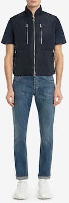 Alexander McQueen FW22 Slim Fit Jeans Azul Sólido 666650-QTY34-4001 Lookbook Alexander McQueen FW22 Slim Fit Jeans Azul Sólido 666650-QTY34-4001