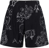 Alexander McQueen FW22 All-Over Print Casual Shorts Black 7113014419Q1078 Alexander McQueen FW22 All-Over Print Casual Shorts Black 7113014419Q1078