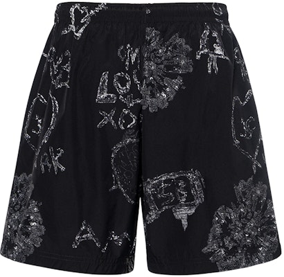 알렉산더 맥퀸 FW22 올오버 프린트 캐주얼 반바지 블랙 7113014419Q1078 Buy 알렉산더 맥퀸 FW22 올오버 프린트 캐주얼 반바지 블랙 7113014419Q1078