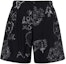 Buy 알렉산더 맥퀸 FW22 올오버 프린트 캐주얼 반바지 블랙 7113014419Q1078