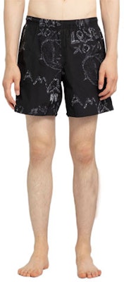 알렉산더 맥퀸 FW22 올오버 프린트 캐주얼 반바지 블랙 7113014419Q1078 Order 알렉산더 맥퀸 FW22 올오버 프린트 캐주얼 반바지 블랙 7113014419Q1078