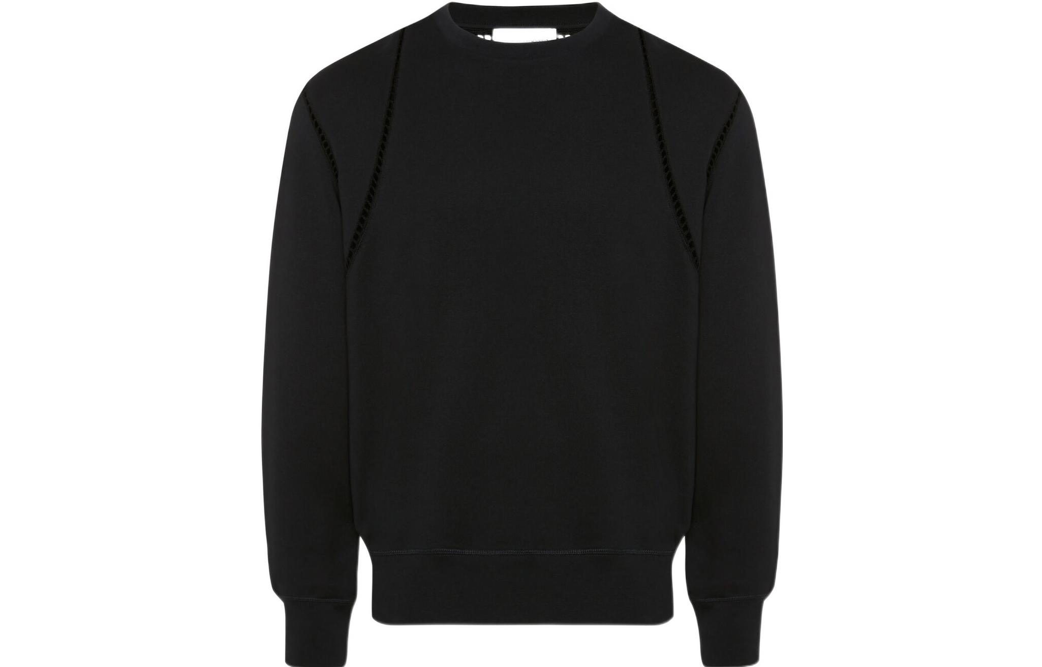 Alexander McQueen FW22 Black Logo Print Long Sleeve Sweatshirt 731641QUX431000