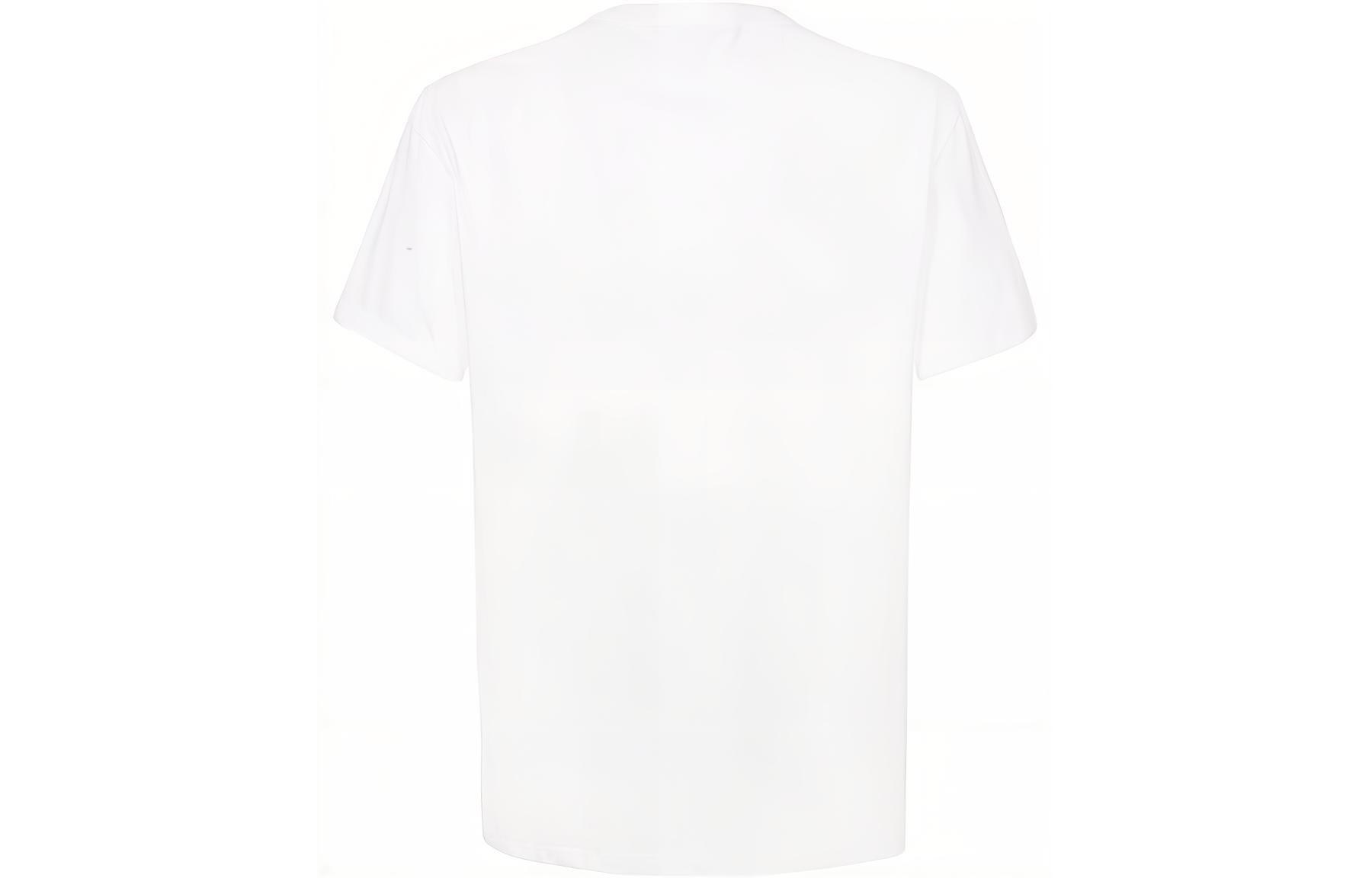 Lookbook 亚历山大·麦昆 FW22 扭曲字母印花白色休闲T恤 727277-QUZ17-0900