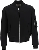 Alexander McQueen FW22 Embroidered Logo Zip Bomber Jacket Black () 677833-QTY45-1000 Alexander McQueen FW22 Embroidered Logo Zip Bomber Jacket Black () 677833-QTY45-1000