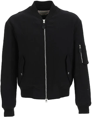 Alexander McQueen FW22 Embroidered Logo Zip Bomber Jacket Black () 677833-QTY45-1000 Buy Alexander McQueen FW22 Embroidered Logo Zip Bomber Jacket Black () 677833-QTY45-1000