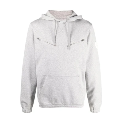 Alexander McQueen FW22 Knit Skull Drawstring Hoodie Light Grey Menswear 664953-QRX43-1401