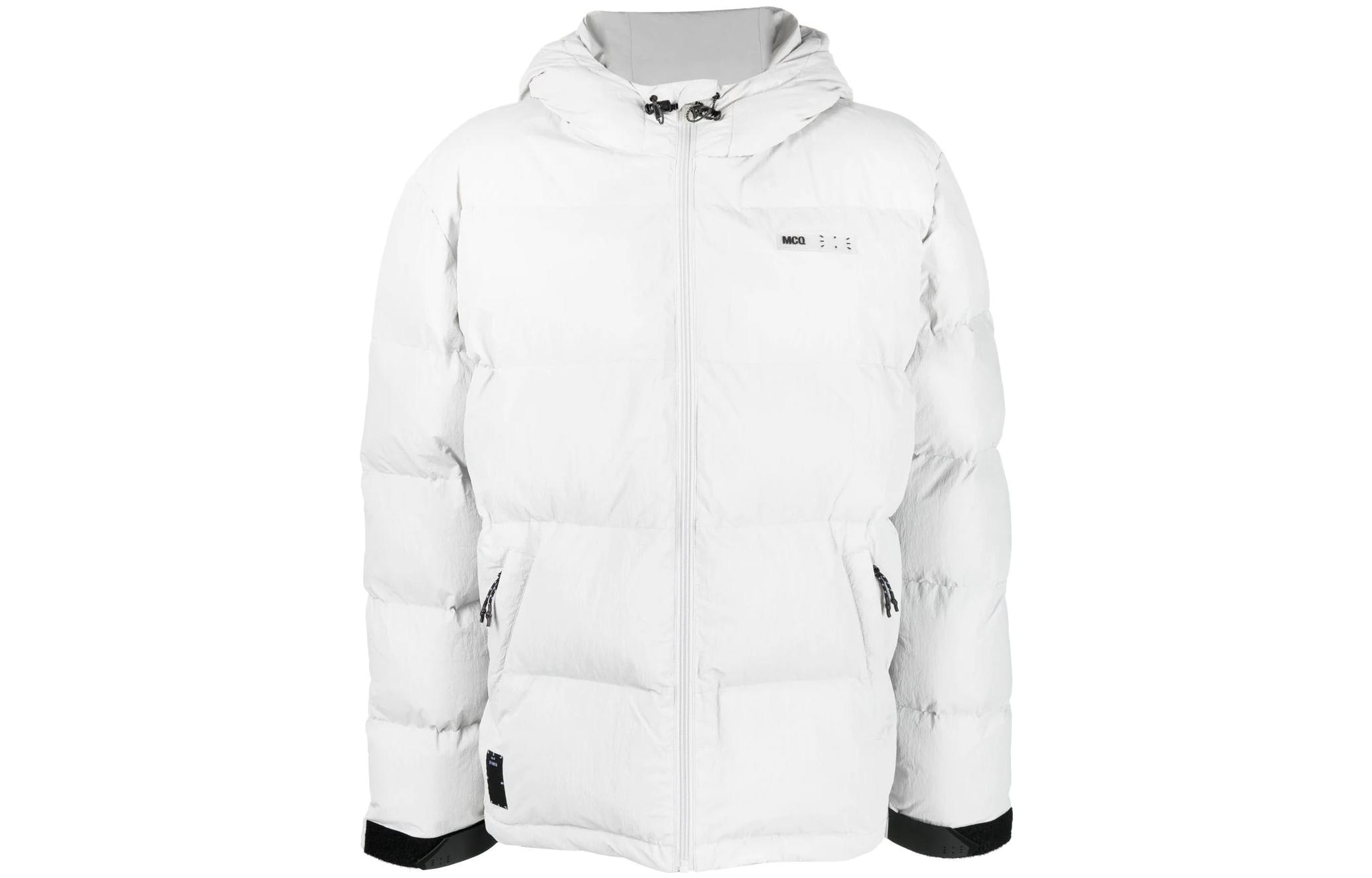 Alexander McQueen FW22 Label Puffer Hooded Jacket Men’s Grey 695934-RRA17-8002