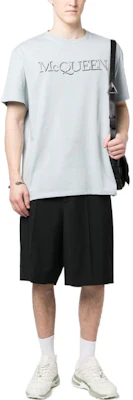 亚历山大麦昆 FW22 字母刺绣标志灰色男士圆领T恤 649876-QUZ56-0912 Lookbook 亚历山大麦昆 FW22 字母刺绣标志灰色男士圆领T恤 649876-QUZ56-0912