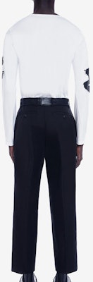 Alexander McQueen FW22 Letter Logo Print Crewneck Long Sleeve Tee White. 664426-QTZ89-0900 Shop Alexander McQueen FW22 Letter Logo Print Crewneck Long Sleeve Tee White. 664426-QTZ89-0900