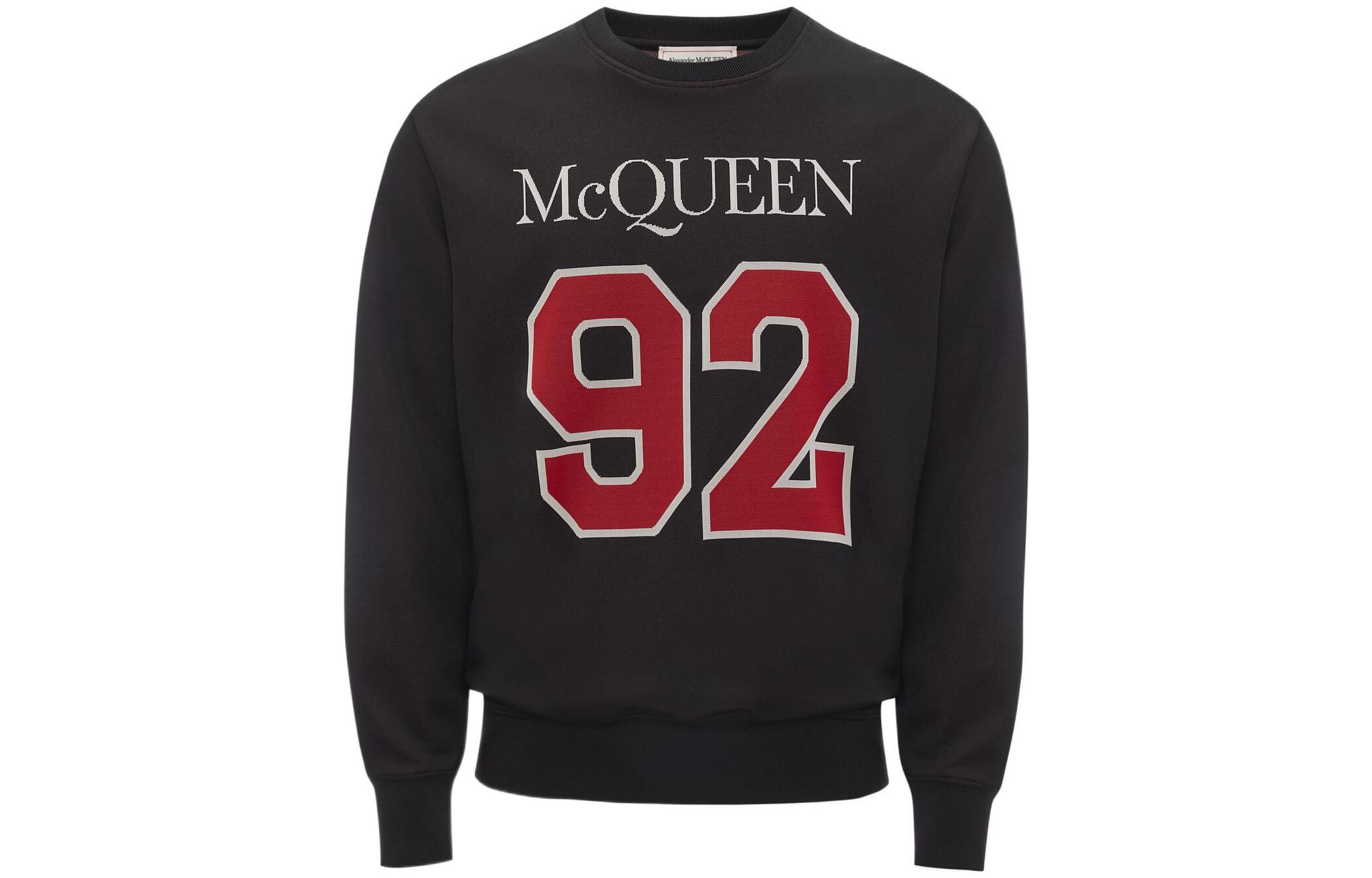 Alexander McQueen FW22 Logo Digital Sweatshirt  Black 727305-QUX16-1052