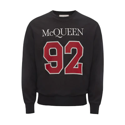 Alexander McQueen FW22 Logo Digital Sweatshirt Black 727305-QUX16-1052