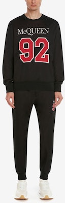 Alexander McQueen FW22 Logo Digital Sweatshirt Black 727305-QUX16-1052 Lookbook Alexander McQueen FW22 Logo Digital Sweatshirt Black 727305-QUX16-1052