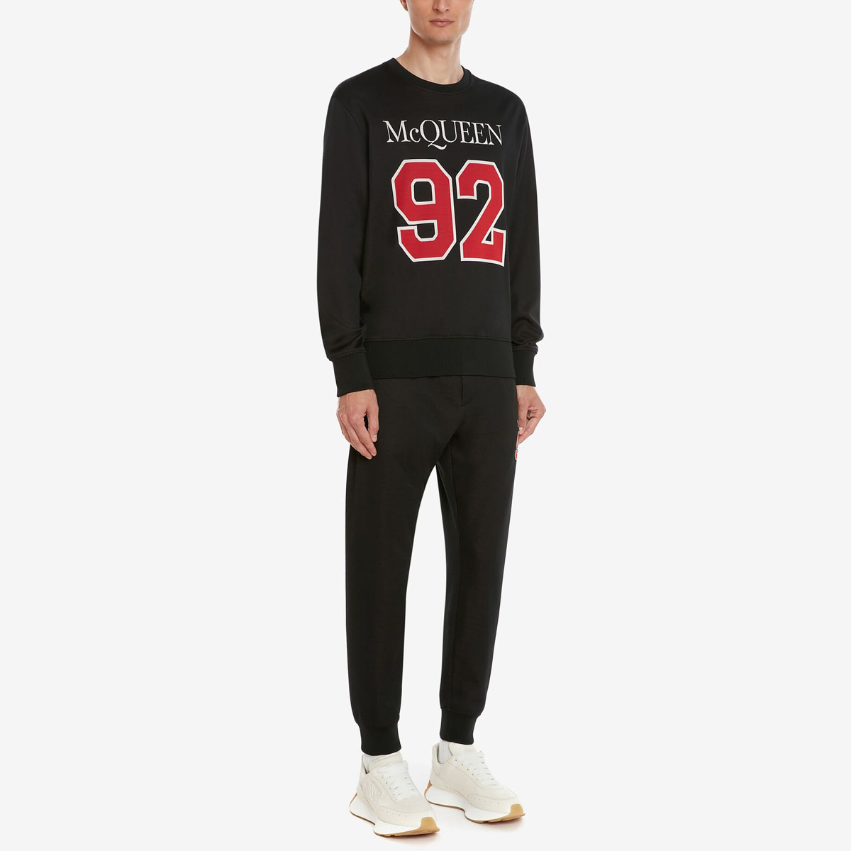 Purchase Alexander McQueen FW22 Logo Digital Sweatshirt  Black 727305-QUX16-1052
