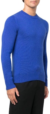 알렉산더 맥퀸 FW22 로고 자수 크루넥 스웨터 남성 블루. 712800Q1XFI-BLU Purchase 알렉산더 맥퀸 FW22 로고 자수 크루넥 스웨터 남성 블루. 712800Q1XFI-BLU