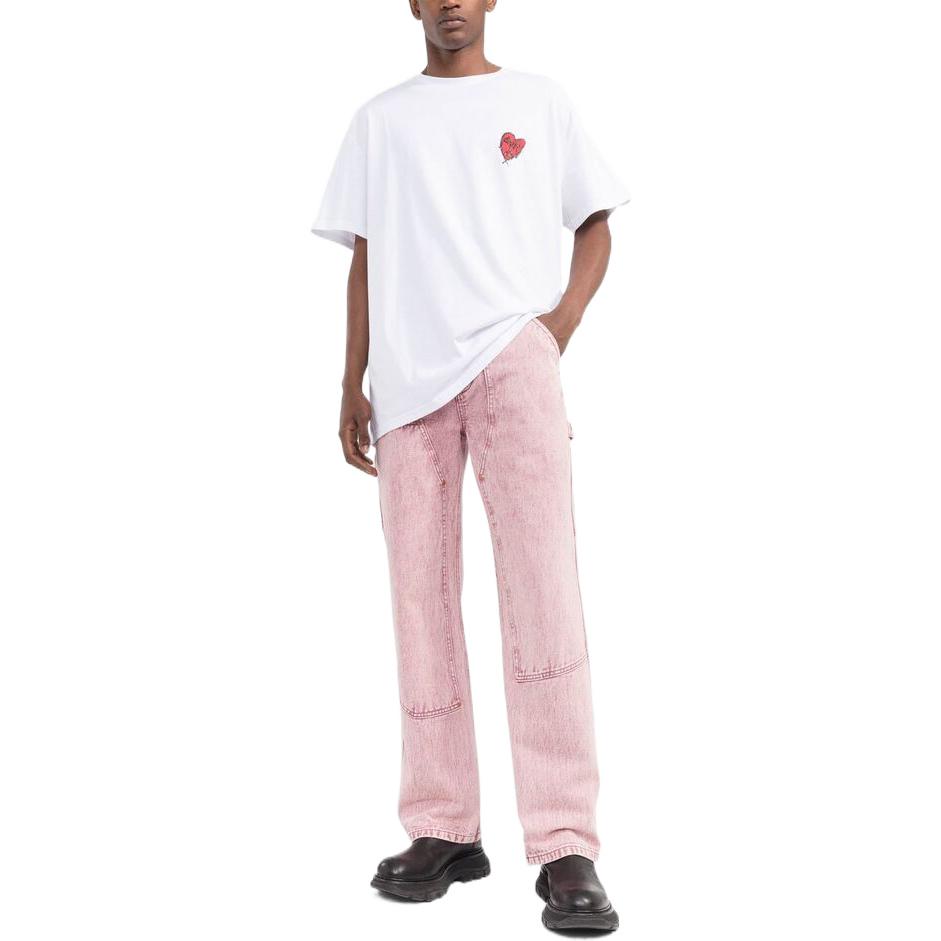 Alexander McQueen FW22 Logo Graphic Crewneck T-Shirt White 711069QTZ420900 圖 3