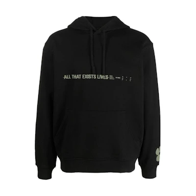 Alexander McQueen FW22 Logo Graphic Drawstring Hoodie Black () 624727RTT391000