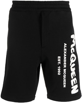 Alexander McQueen FW22 Logo Print Elastic Waist Knit Casual Shorts Men 688717-QTZ81-0901 Order Alexander McQueen FW22 Logo Print Elastic Waist Knit Casual Shorts Men 688717-QTZ81-0901