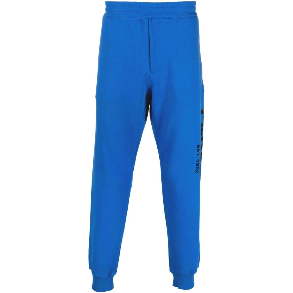 Alexander McQueen FW22 Logo Print Jogger Sweatpants Men’s Royal Blue. 688714-QTZ81-0923
