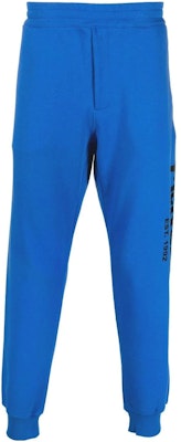 Alexander McQueen FW22 Seluar Jogger Logo Lelaki Biru Diraja. 688714-QTZ81-0923 Order Alexander McQueen FW22 Seluar Jogger Logo Lelaki Biru Diraja. 688714-QTZ81-0923