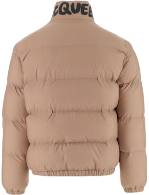 Alexander McQueen FW22 Logo Printed Padded Jacket Brown 659318-QTR30-9566 Lookbook Alexander McQueen FW22 Logo Printed Padded Jacket Brown 659318-QTR30-9566