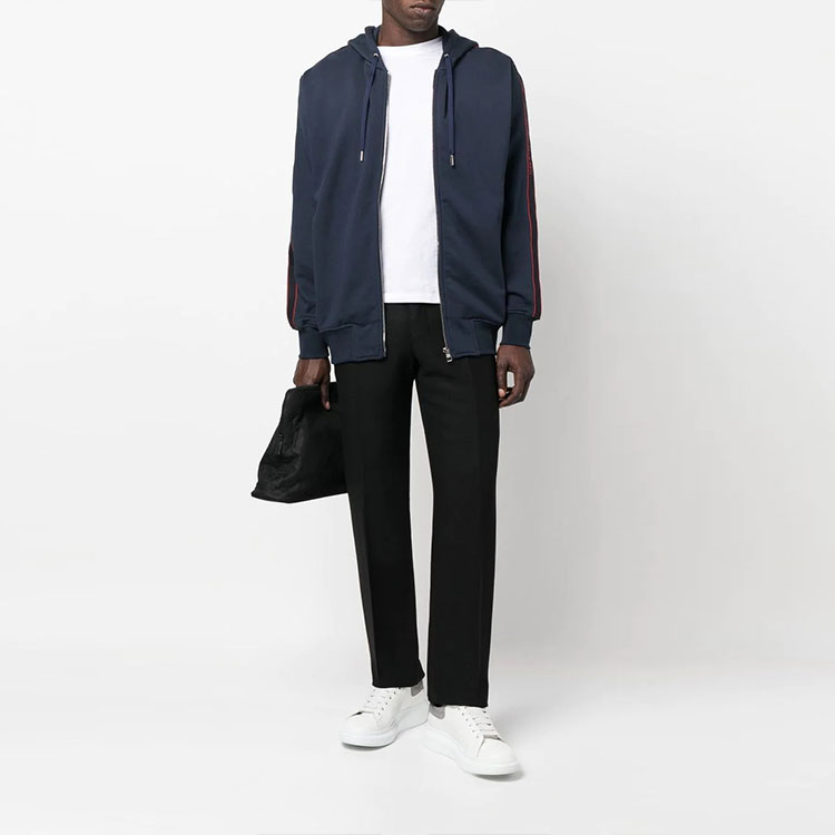 Lookbook 亞歷山大·麥昆 FW22  logo拉鍊衛衣 藍色夾克 654794-QTX75-0913