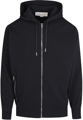 亞歷山大麥昆 FW22 標誌織帶拉鍊抽繩連帽衫 黑色 654794-QTX75-0901 Buy 亞歷山大麥昆 FW22 標誌織帶拉鍊抽繩連帽衫 黑色 654794-QTX75-0901