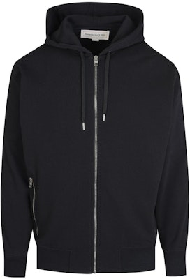 亞歷山大麥昆 FW22 標誌織帶拉鍊抽繩連帽衫 黑色 654794-QTX75-0901 Order 亞歷山大麥昆 FW22 標誌織帶拉鍊抽繩連帽衫 黑色 654794-QTX75-0901