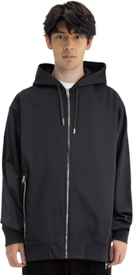 亞歷山大麥昆 FW22 標誌織帶拉鍊抽繩連帽衫 黑色 654794-QTX75-0901 Lookbook 亞歷山大麥昆 FW22 標誌織帶拉鍊抽繩連帽衫 黑色 654794-QTX75-0901