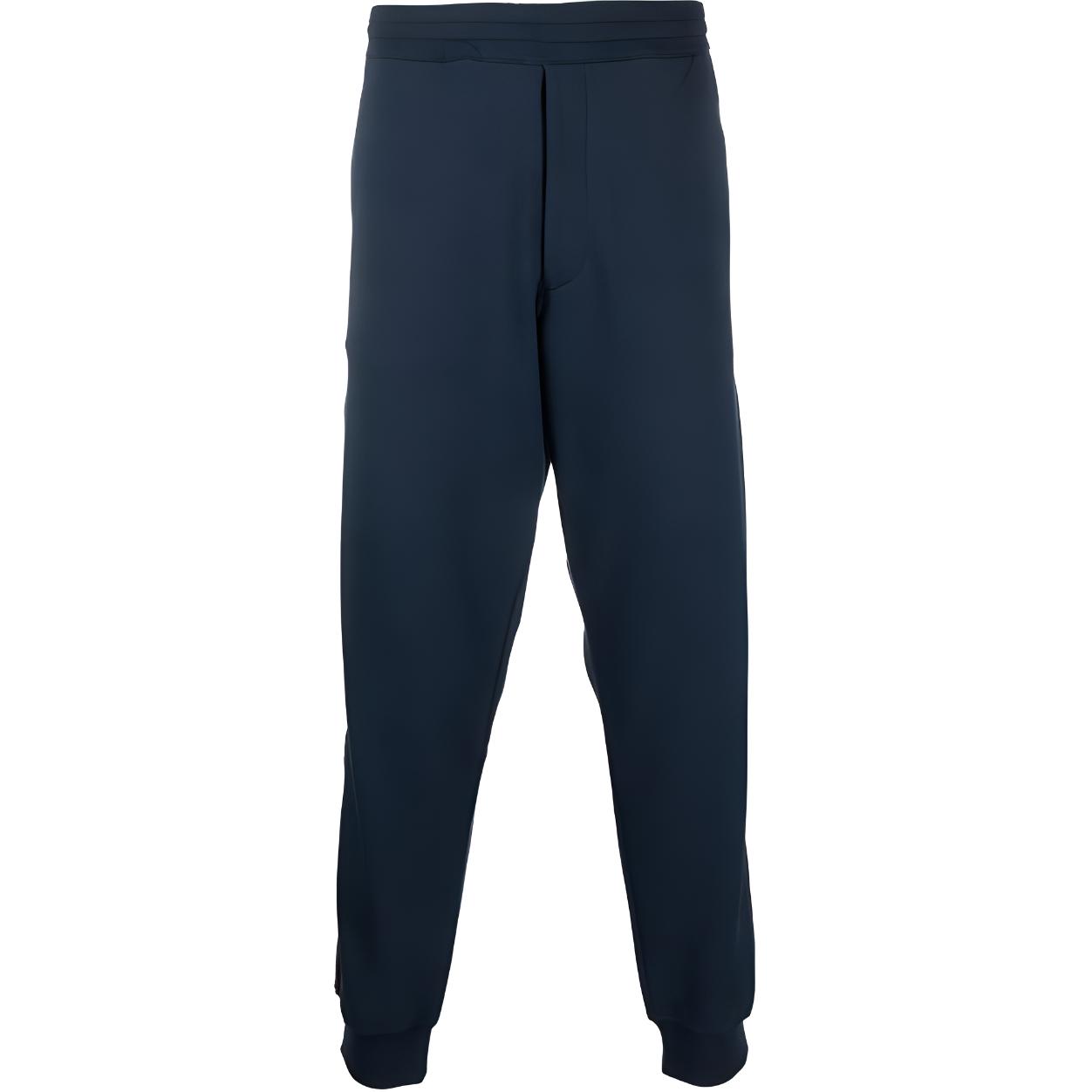 Alexander McQueen FW22 Logo Trim Navy Blue  Jogger Sweatpants 705012-QTX75-0913