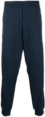 알렉산더 맥퀸 FW22 로고 트림 네이비 조거 스웻팬츠 705012-QTX75-0913 Order 알렉산더 맥퀸 FW22 로고 트림 네이비 조거 스웻팬츠 705012-QTX75-0913