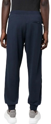 알렉산더 맥퀸 FW22 로고 트림 네이비 조거 스웻팬츠 705012-QTX75-0913 Shop 알렉산더 맥퀸 FW22 로고 트림 네이비 조거 스웻팬츠 705012-QTX75-0913