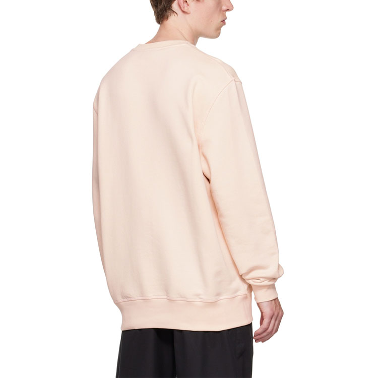 Shop Alexander McQueen 2022秋冬男款粉色標誌印花連帽運動衫。 688713-QTZ81-0907